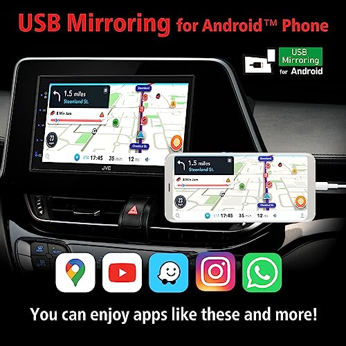 JVC KW-M180BT Bluetooth Car Stereo Receiver with USB Port – 6.75 JVC KW-M180BT Bluetooth Car Stereo Receiver with USB Port – 6.75